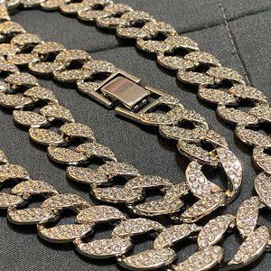 Men's Silver Tone Hip Hop 24 Inch Chain